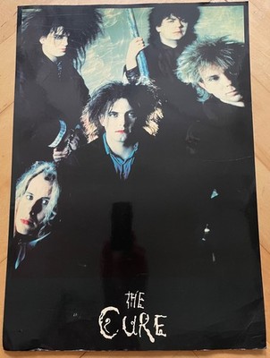 THE CURE XL POSTER-KARTE 1986 vollfarbig 30 x 42 cm = über DIN A3! GUT+ 