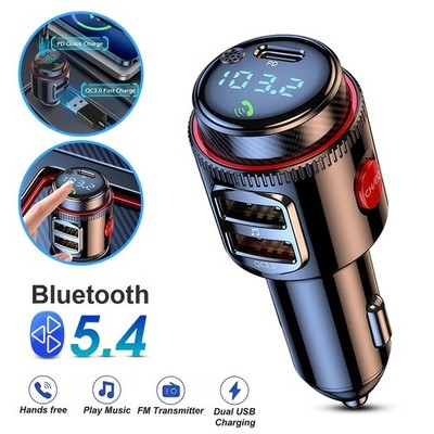 FM Transmitter Auto Radio Musik Bluetooth Adapter Ladegerät Zigarettenanzünder