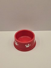 Build A Bear BAB Accessories Red Dog Pet Food Bowl