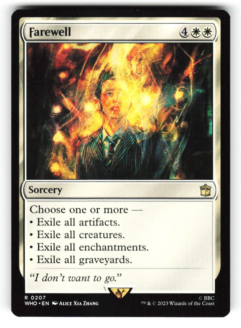Farewell #207 (NM) (Non-Foil) (R) (WHO) Magic MTG