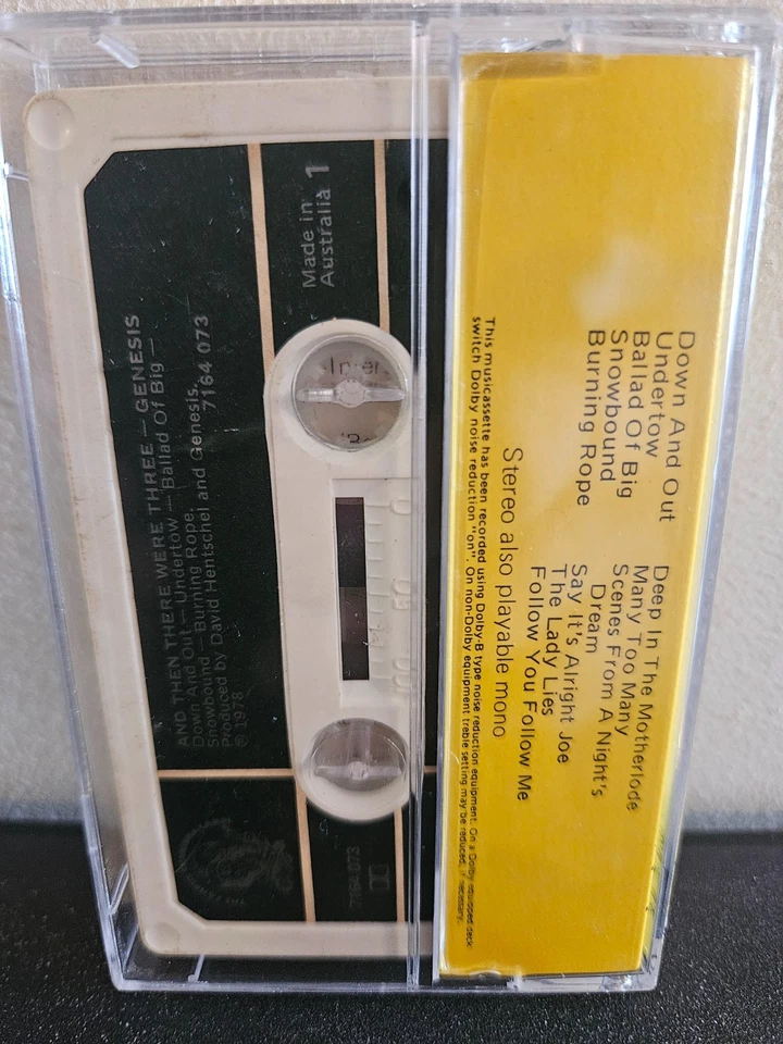 GENESIS ...And Then There Were Three... 1978 CASSETTE TAPE AUSTRALIAN RELEASE - Image 4 of 4