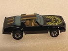 Vintage Hot Wheels 1977 BW Black Bandit Hot Bird Pontiac Trans Am Hong Kong