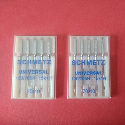 Schmetz Universal Nähmaschinennadeln 130/705h 15x1H 70/10 (5) X2 (zwei Packungen)
