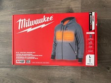 Milwaukee 306G-21L Men  s M12 Gray Heated Hoodie Kit - Size L - NEW OPEN BOX