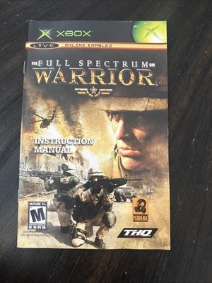 XBOX Manual Only Full Spectrum Warrior 