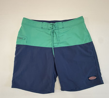 Vineyard Vines Men s Board Shorts Swim Trunks Blue Green Colorblock Size 36