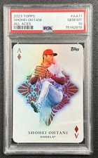 SHOHEI OHTANI PSA 10 2023 TOPPS BASEBALL #AA-11 ALL ACES ANGELS SP 2819