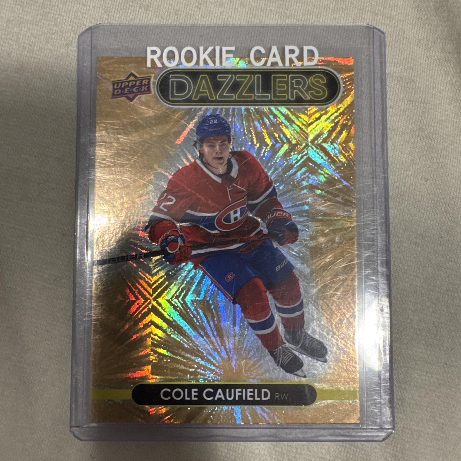 2021-22 Upper Deck Series 1 Cole Caufield RC Dazzlers Orange #DZ-25