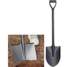 Whole Metal Strong Piece round point Shovel Spade for snow removal construction