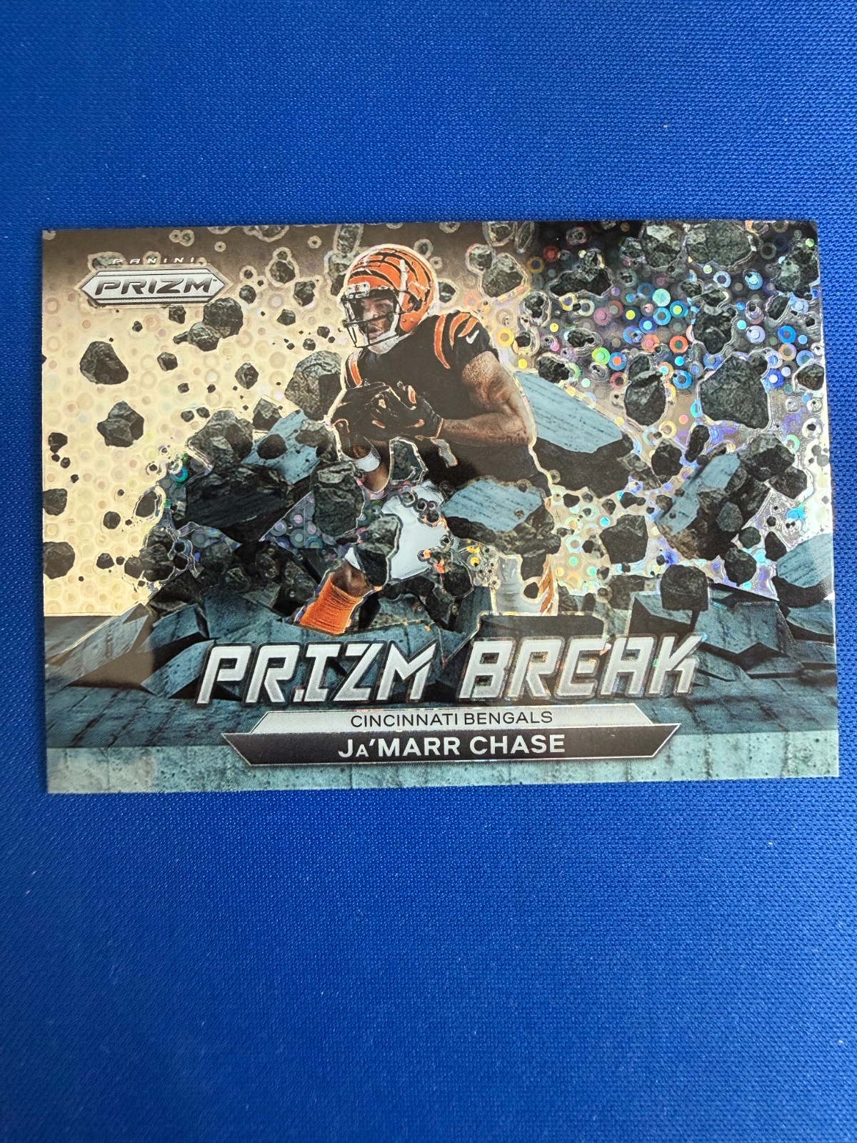 2022 Prizm Ja'Marr Chase #PB-2 Prizm Break No Huddle Disco