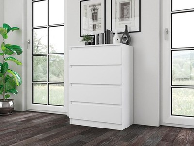 Kommode Wolfgang 4S | 4 Grifflose Schubladenfronten | 70 cm Breit | 10 Farben