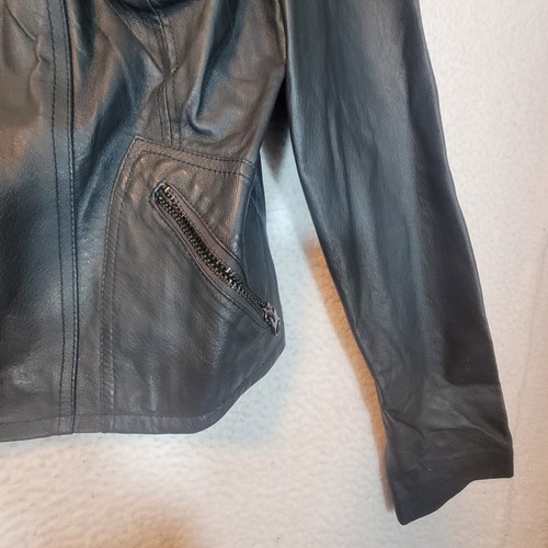 BB Dakota Bikerjacke aus Nappa-Schweinsleder mit durchgehendem Reißverschluss - Größe L - Bild 23 von 23