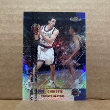 1999-00 DOUG CHRISTIE TOPPS FINEST NBA #83 REFRACTOR WITH PEEL SP CARD RAPTORS