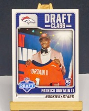2021 Rookies & Stars #DC-7 Patrick Surtain II RC Draft Class Broncos Rookie Card. rookie card picture
