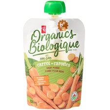 4-Pack PC Organics Carrot Baby Puree, Organic