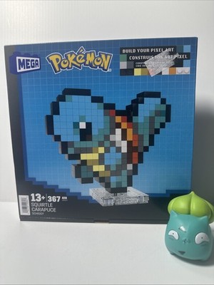 MEGA Pokemon - SQUIRTLE - Pixel Art Building Kit - 367 pcs Sealed New