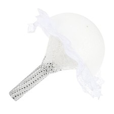 1pc Foams Bouquet Holders Bridal Floral Handle White Lace Handle Bouquet Hold...