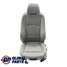 BMW E87 LCI Vordersitz Beheizt Elektrisch Links Innenraum Leder Grau 9128289