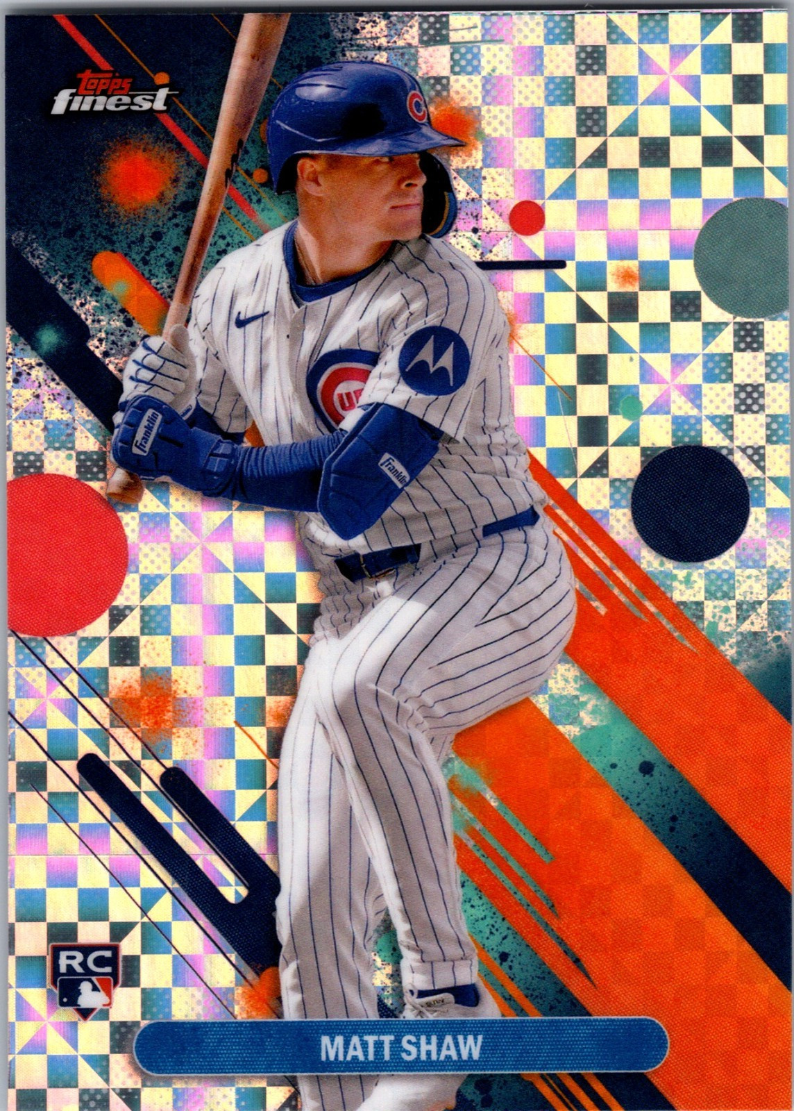 2025 Topps Finest Baseball Matt Shaw #85 Checkerboard Common RC
