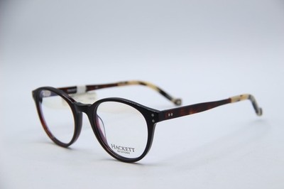 NEW HACKETT BESPOKE HEB240 143 BLACK TORT AUTHENTIC DESIGNER EYEGLASSES 49-20