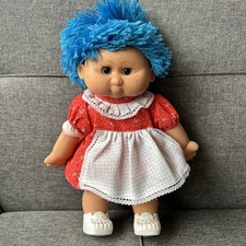 B.B. Made In Spain My Baby Doll Capelli Blu Occhi Lampeggianti Spagna RARA DA COLLEZIONE