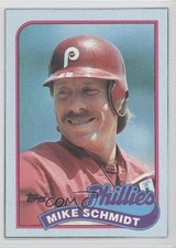 1989 Topps Wax Box Bottom Mike Schmidt #L HOF 0s1