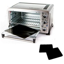 TWO-PACK 100% Non-Stick 11" Toaster Oven Liner. Finally, Prevent Spillovers, ...