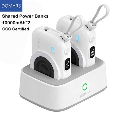 Domars 15W Magnetic Power Bank 2 X 10000mAh 22.5W Super Fast Charging Cable
