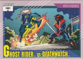 Ghost Rider vs. Deathwatch (#109) | 1991 Impel Marvel Universe II | EX - Imagen 1 de 1