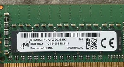 LOT OF 3 8GB 1RX4 MTA18ASF1G72PDZ-2G3B1IK Micron 24GB PC4-2400T DDR4-2400MHz ECC