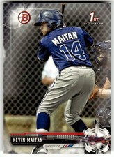 2017 Bowman #BP100 Kevin Maitan Prospects 1st Atlanta Braves Baseball
