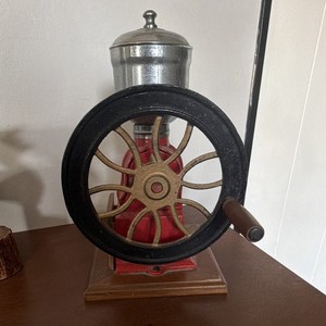Mr Dudley Vintage Coffee Grinder Manual Crank Handle Metal Black/Red/Silver