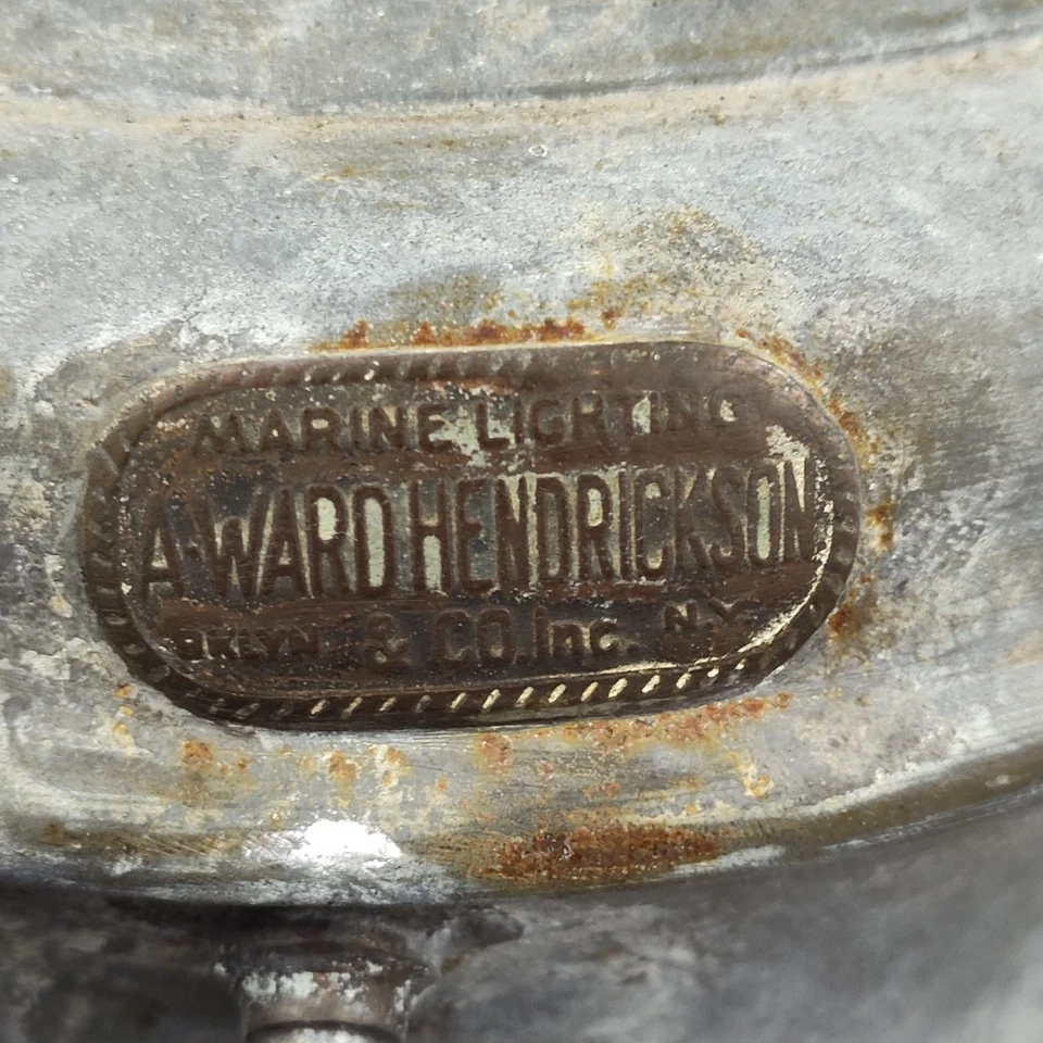 A Ward Hendrickson Linterna Marina Cabeza de Mástil Barco Luz Lámpara Náutica Decoración del Hogar Foto 3 de 4