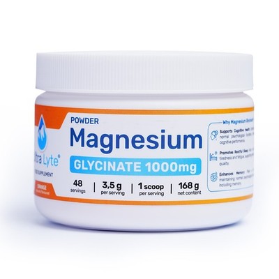 Ultra Lyte Magnesium Glycinat 1000mg + Spurenstoffe - 48 Portionen Orangengeschmack