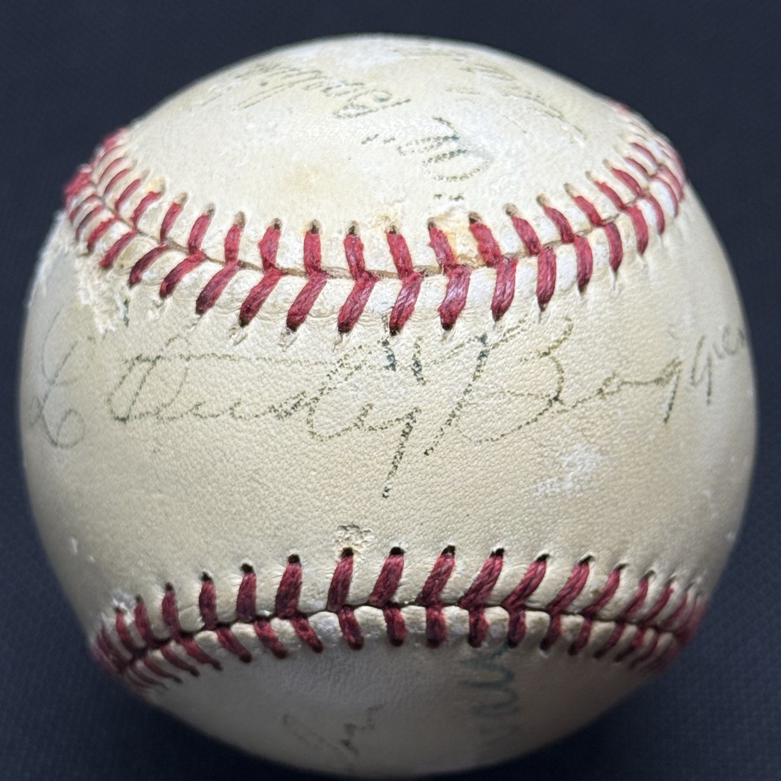 Bill McGowan 1940s Umpires Signed Baseball JSA LOA Jocko Conlan Al Barlick HOF - image 2