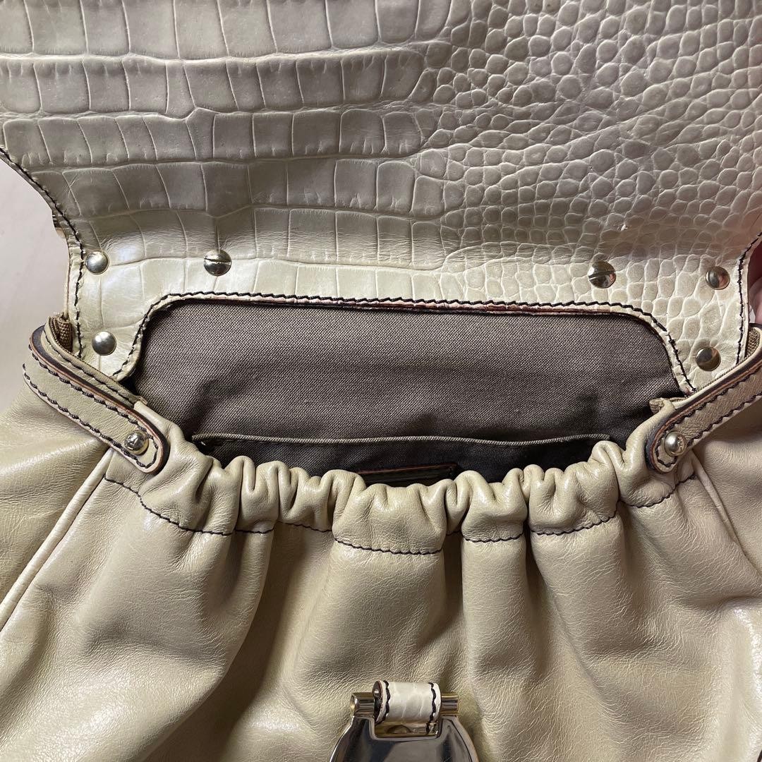 FENDI Beige Handbag embossing Women From Japan thumbnail 10