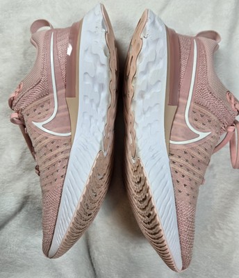Women's Nike React Infinity Run FK 2 in Pink Glaze/White-Pink Size6.5