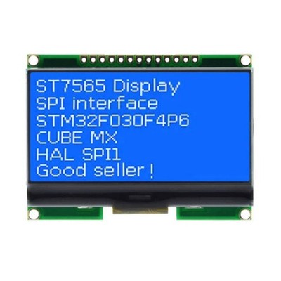 LCD12864-06D  128x 64 Punkte COG LCD  ST7565 Treibermodul Blau J5D4