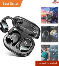 75Hrs Bluetooth Earbuds with Waterproof  Noise Cancelling - Sports Ready