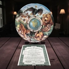 Bradford Exchange North America A Delicate Balance Plate Mint Condition w/COA