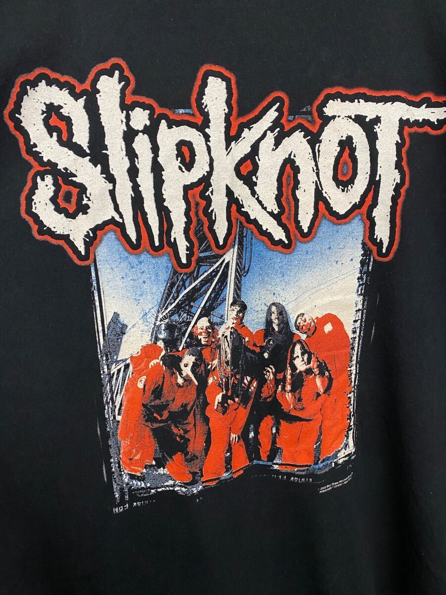 🇺🇸 Vintage 2000 Slipknot Rock Metal Band T-Shirt Rare 🇺🇸 Vintage 2000 Slipknot Rock Metal Band T-Shirt Rare
