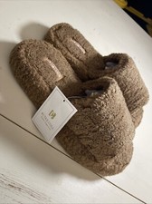 womens slippers Bctex Coll size 9 Faux Fur Brown
