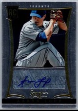 2013 Panini Select Rookie Auto /750 Aaron Loup #178 Toronto Blue Jays