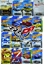 Hot Wheels Chevrolet Corvettes - From 1950s To Modern Hot Wheels Chevrolet Corvettes - From 1950s To Modern