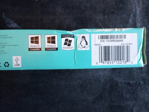 LOGITECH MK235 920-007897 Wireless Keyboard and Mouse Black BRAND NEW - Picture 10 of 10