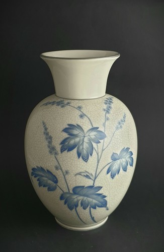 Rosenthal Porzellan Johann Haviland Art Deco Craquele VASE germany H.: 24 cm - Picture 6 of 9