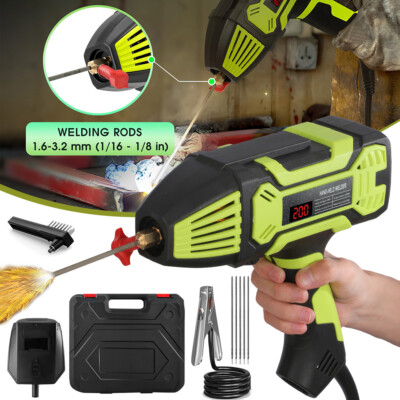 110V 250A Digital Welding Machine Handheld Portable ARC Welder Gun IGBT Inverter