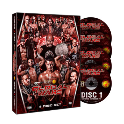 Official ROH Ring of Honor & NJPW - Global Wars 2018 Tour - 4 Event DVD Set