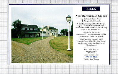 Burnham on Crouch Essex Hausverkauf Anzeige - 1991 Schnitt