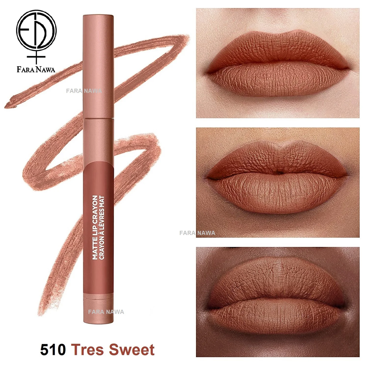 L’Oréal Paris Infallible Matte Lip Crayon – Little Chili, Hochpigmentiert, Wasserfest